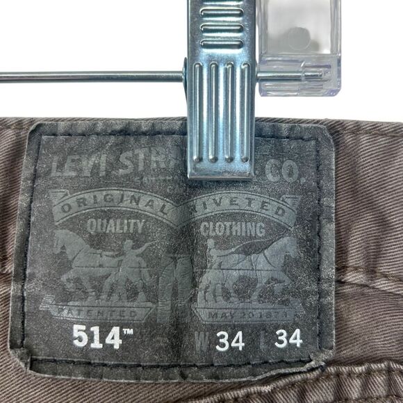 Levi's Jeans Mens 34x34 514 straight  Fit White Tab - Picture 9 of 16